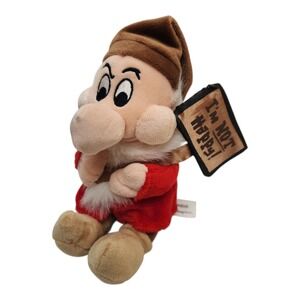 Disney Parks Grumpy Plush Snow White Im Not Happy Bean Bag NWT 7"